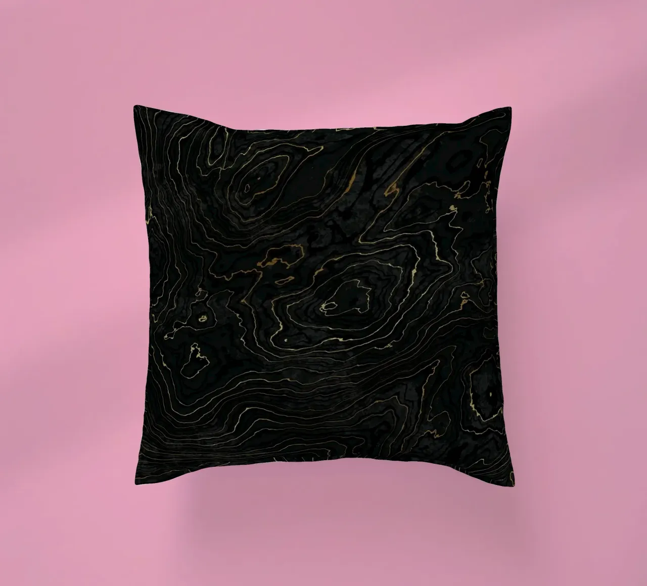 Portoro Texture marmo nero e oro I cuscino da amini54