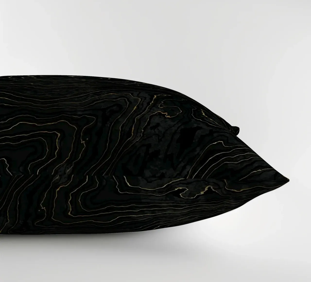 Portoro Texture marmo nero e oro I cuscino da amini54