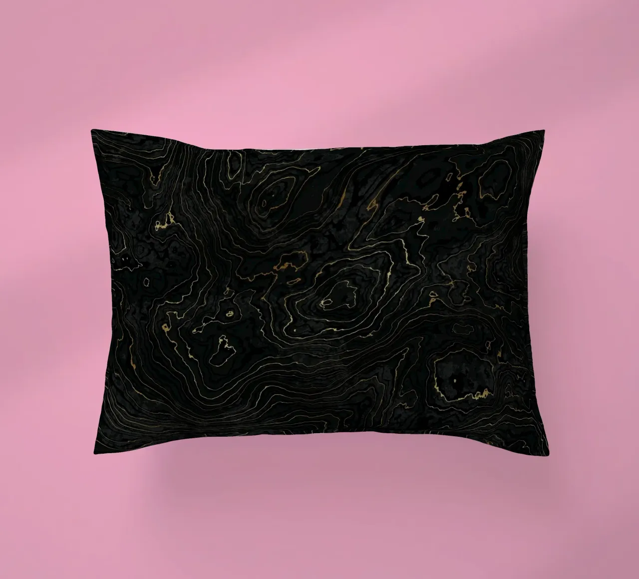 Portoro Texture marmo nero e oro I cuscino da amini54