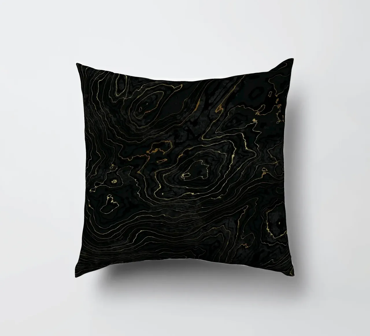Portoro Texture marmo nero e oro I cuscino da amini54