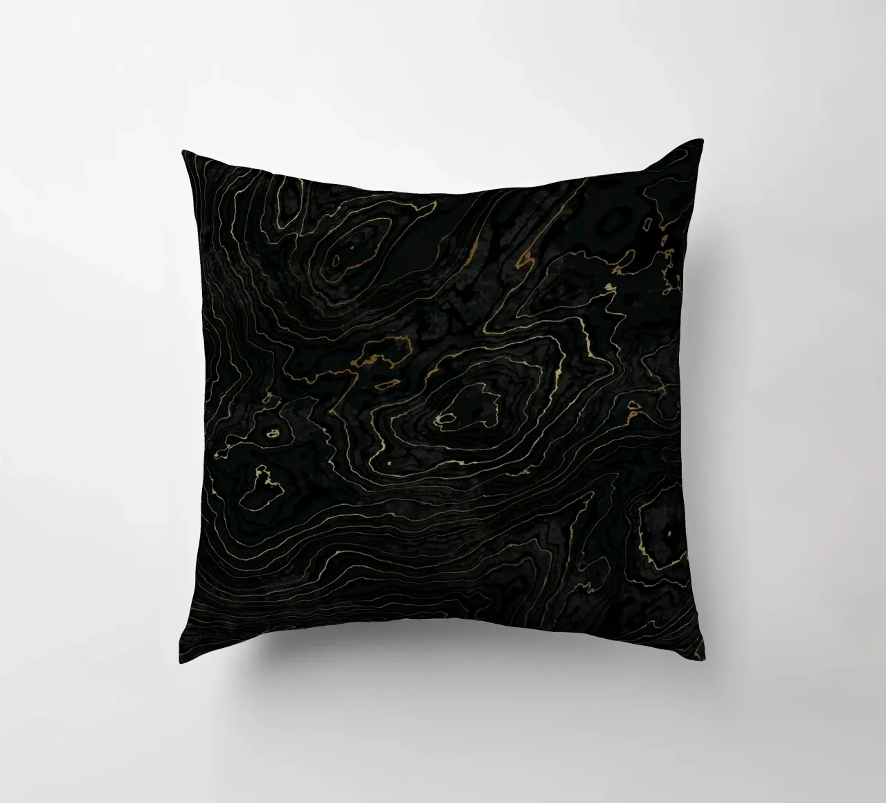Portoro Texture marmo nero e oro I cuscino da amini54