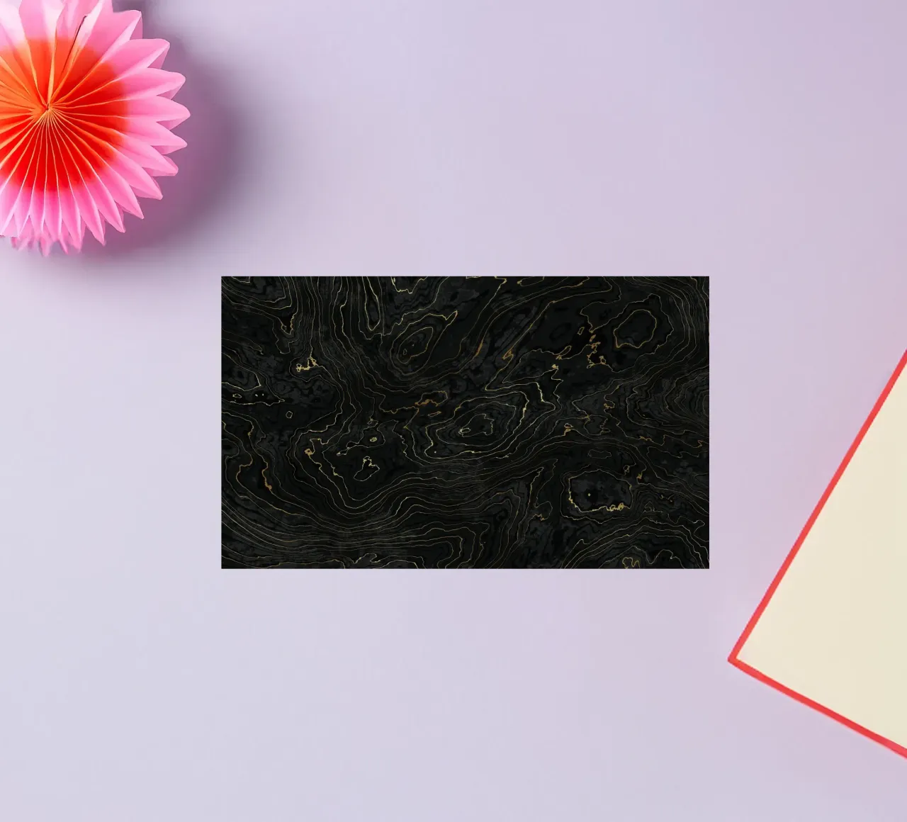 Portoro Schwarz und Gold Marmorstruktur I Sticker von amini54