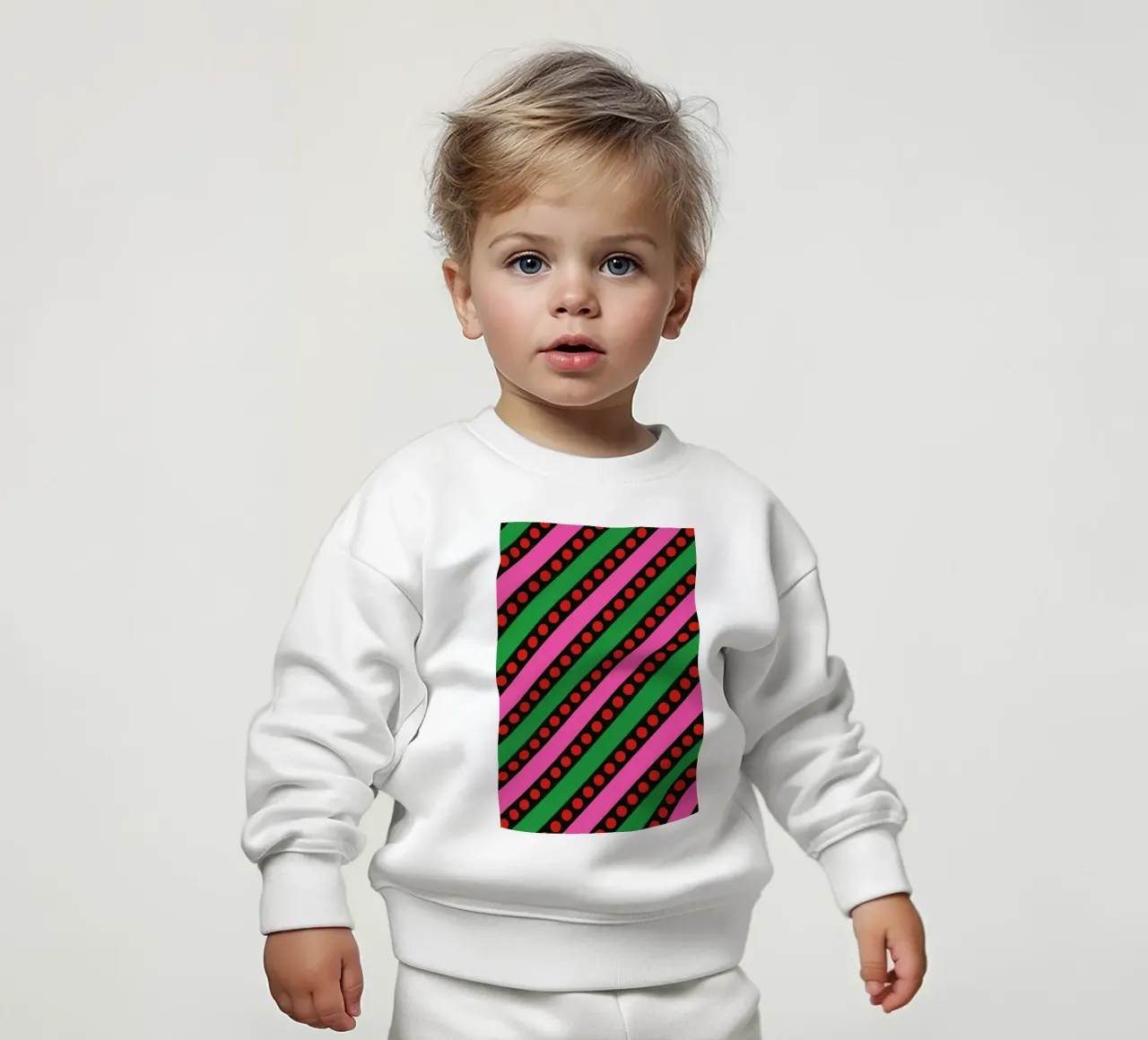 Stripes And Bubbles felpa neonato da Bo Lundberg