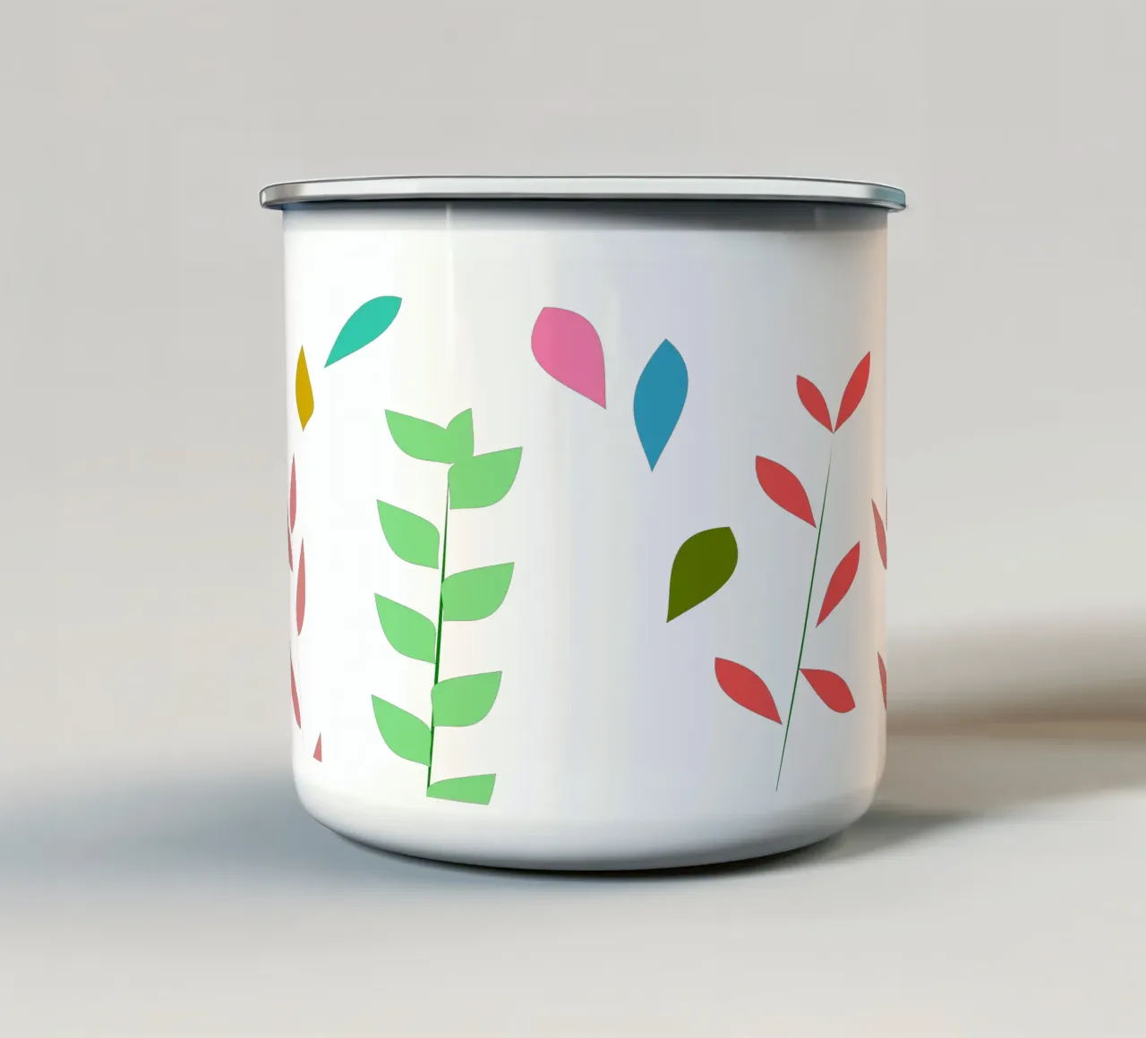 Colorful grasses enamel mug by LaylaOzPatterns