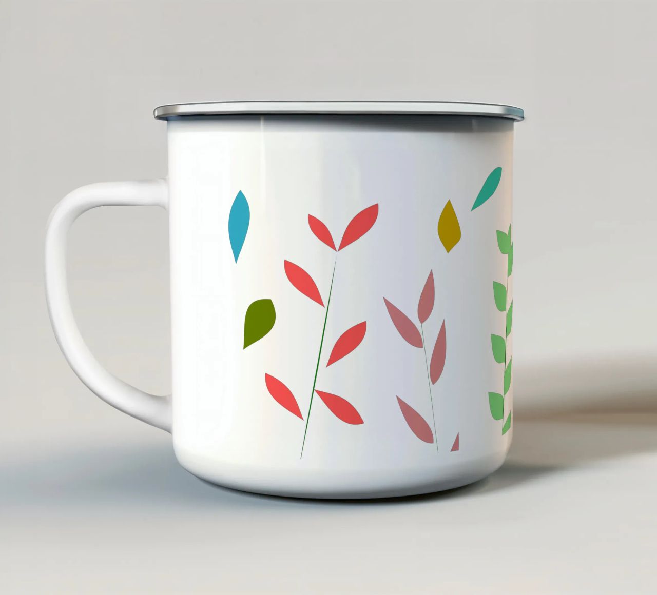 Erbe colorate tazza in smalto da LaylaOzPatterns