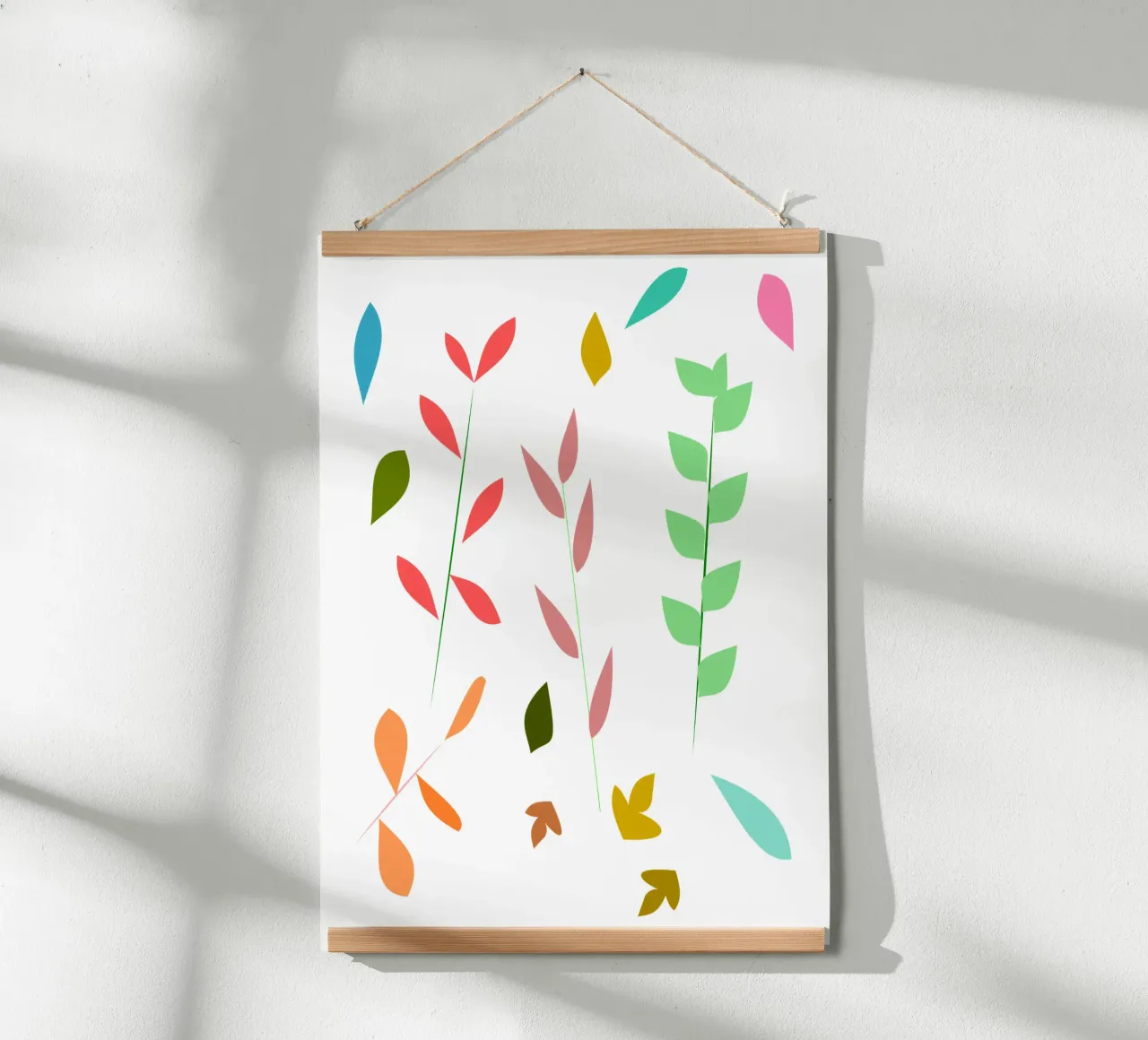 Erbe colorate poster con telaio in alluminio da LaylaOzPatterns