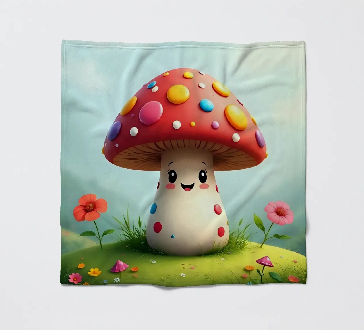Fungo_3 coperta in pile da Tierisch bunt by LK