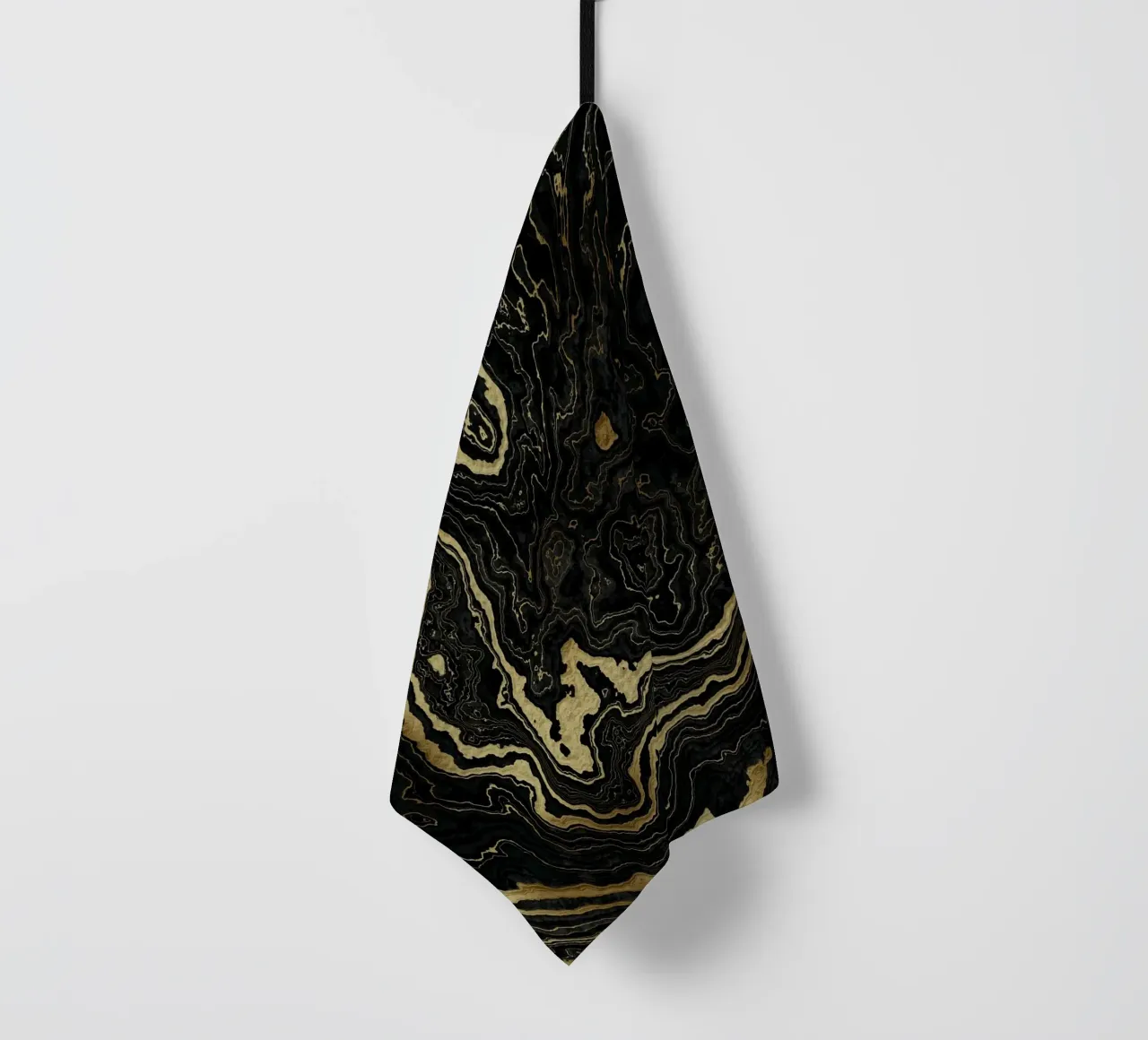 Portoro Texture marmo nero e oro II canovaccio da cucina da amini54