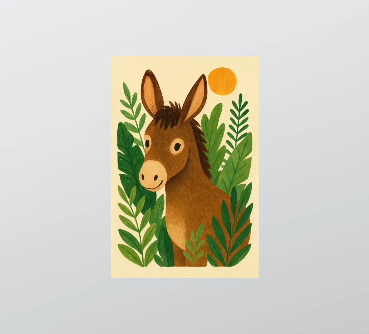 Friendly donkey sticker by Studio M
