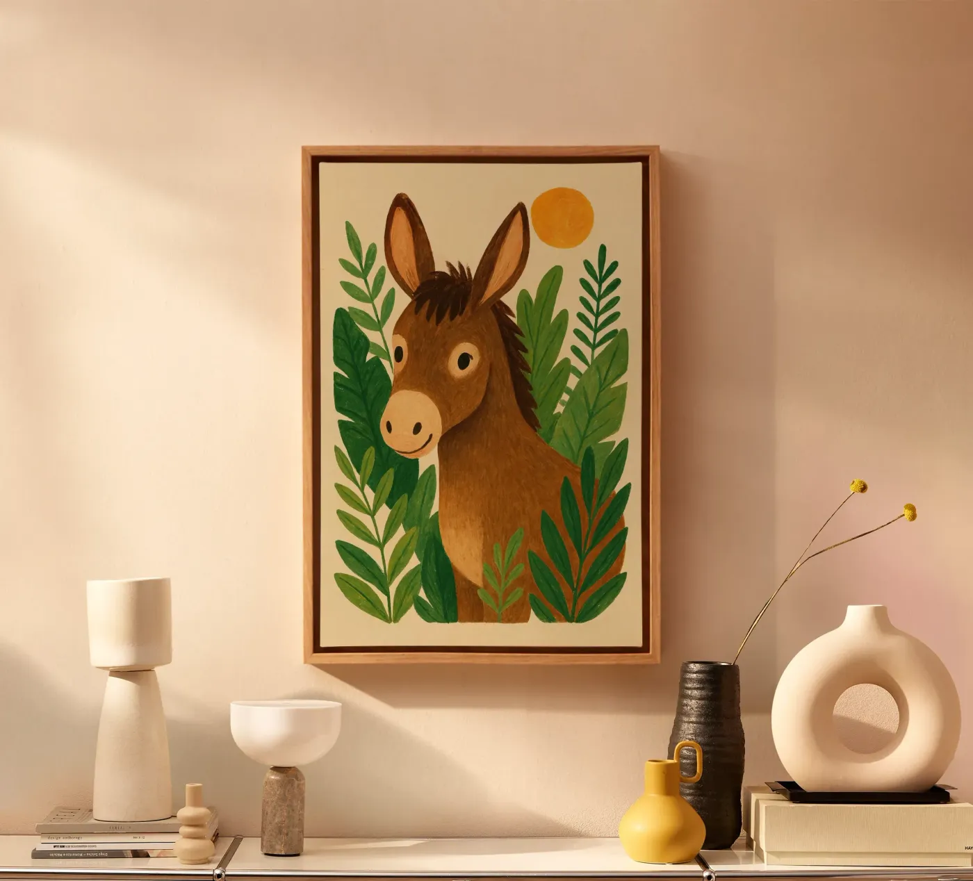 Friendly donkey canvas by Studio M
