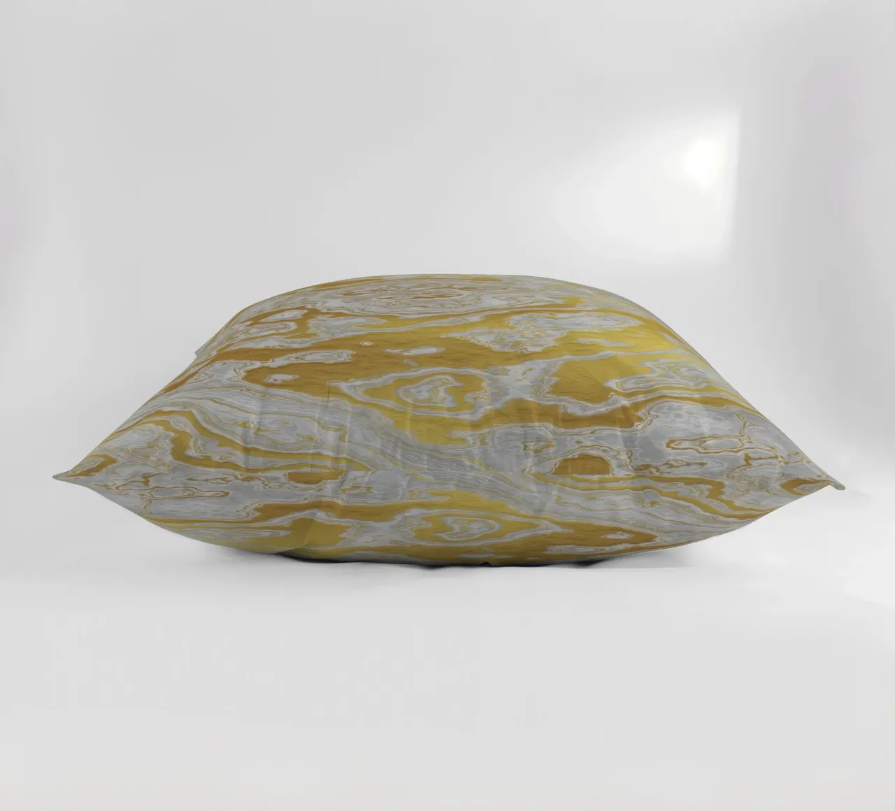 Calcatta Oro White and Gold Marble Texture II cuscino da amini54
