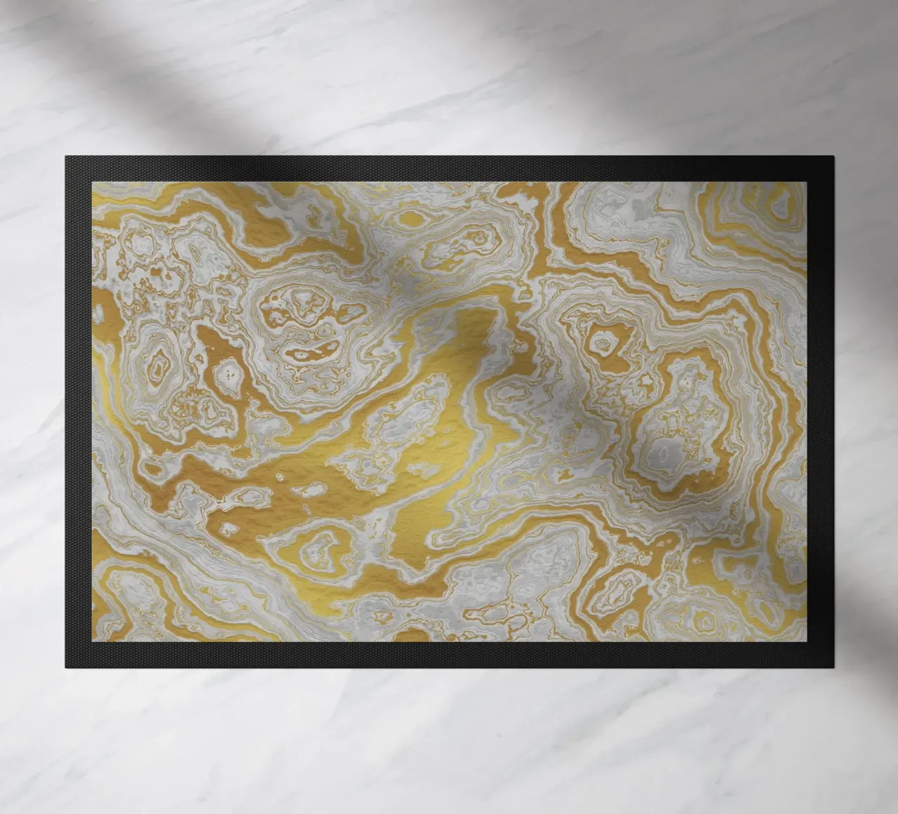 Calcatta Oro White and Gold Marble Texture II zerbino da amini54