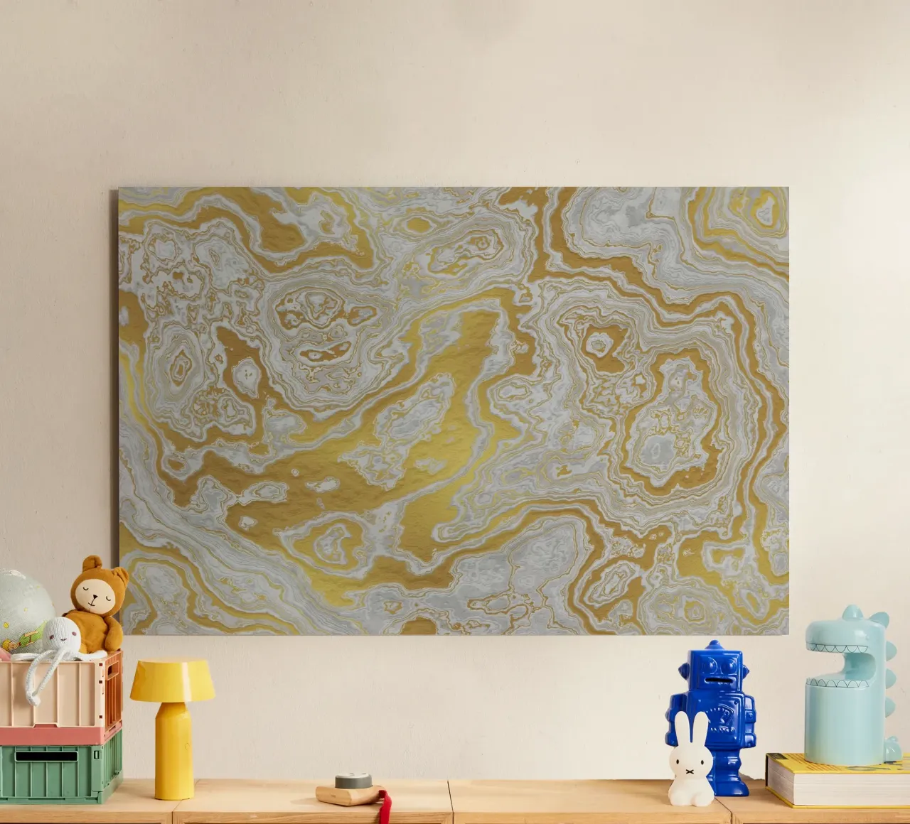 Calcatta Oro White and Gold Marble Texture II alluminio dibond da amini54