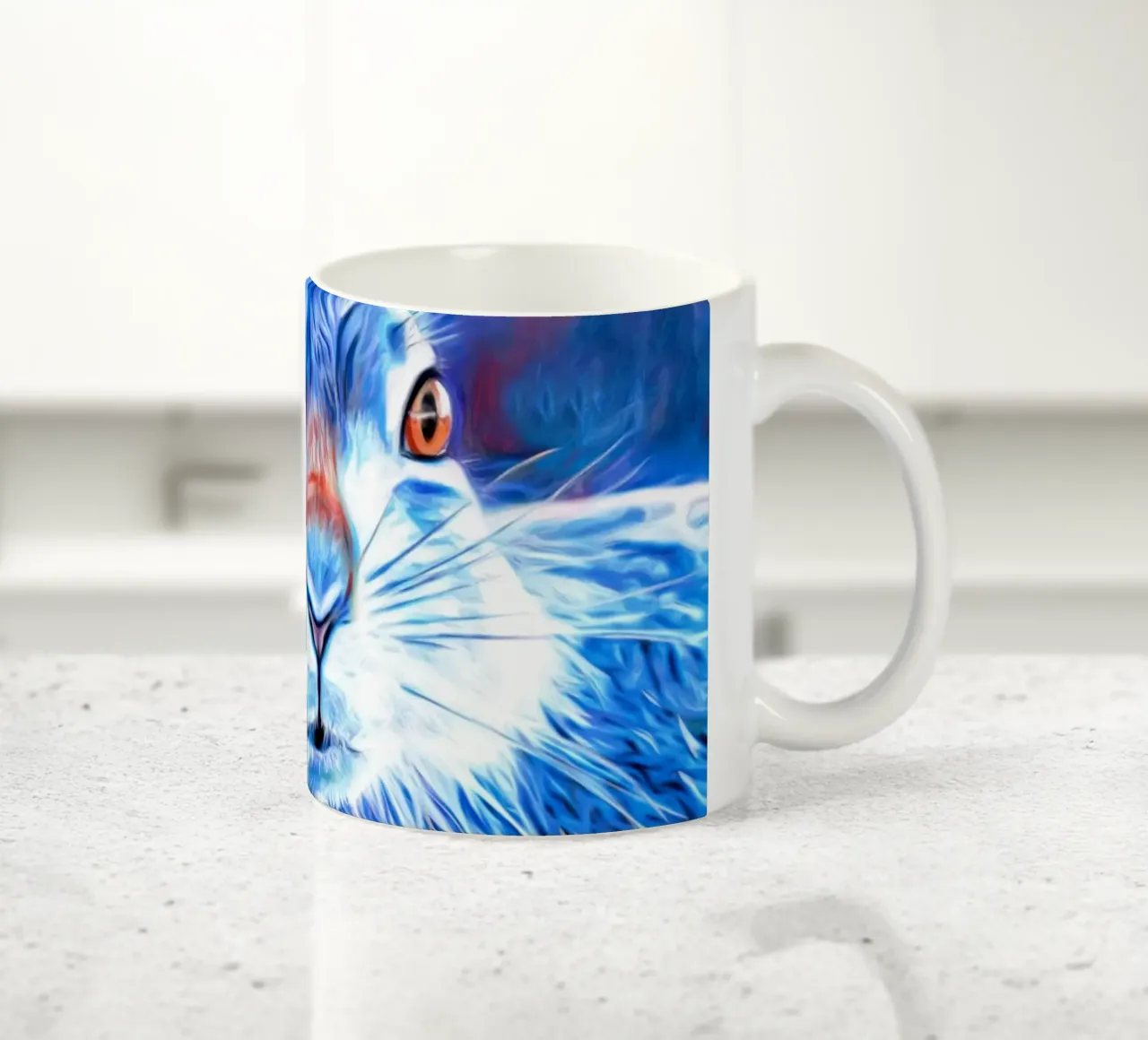Junger Feldhase Keramik Tasse von goddess art