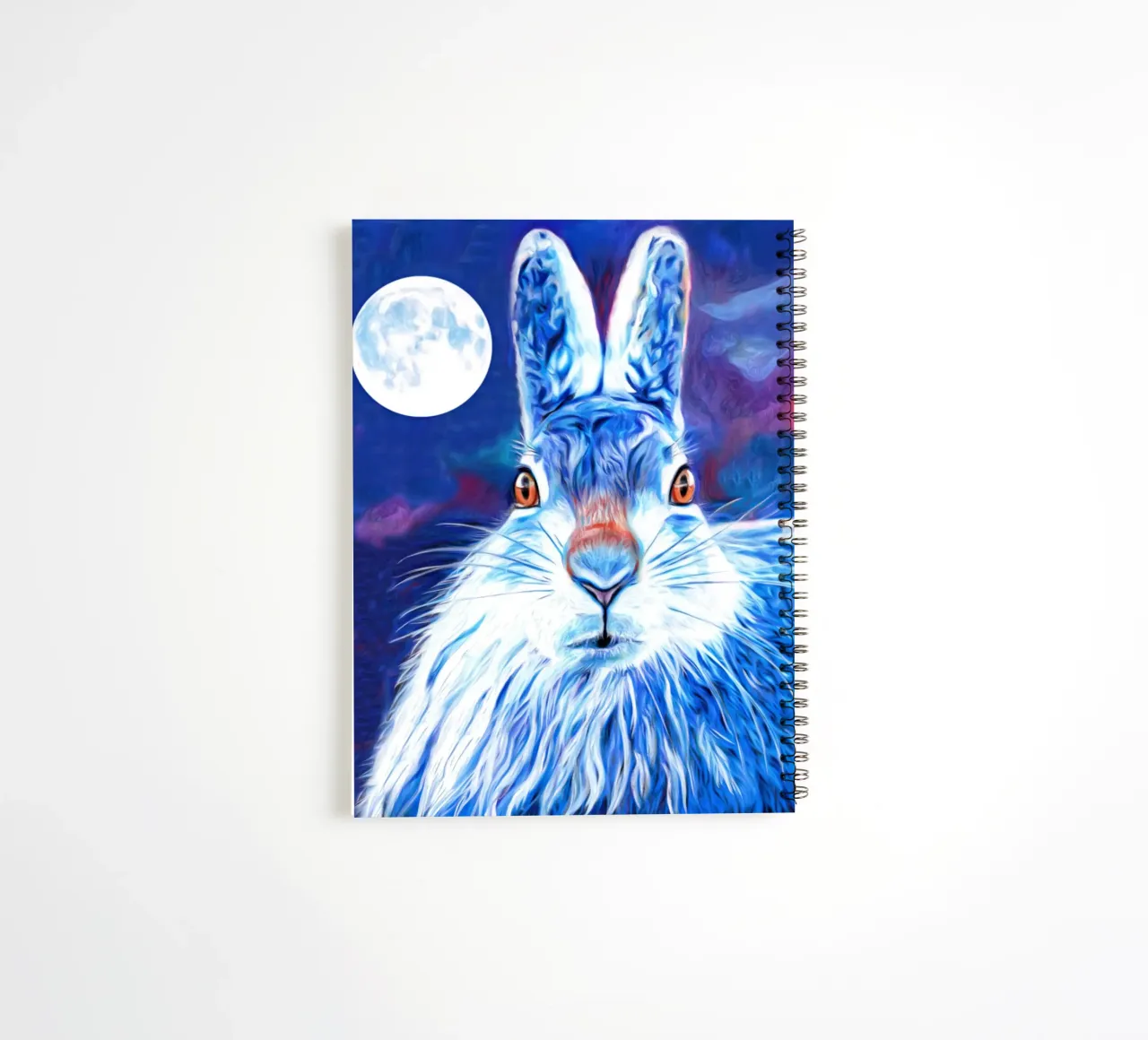 Jeune lièvre de montagne carnet à spirale de goddess art
