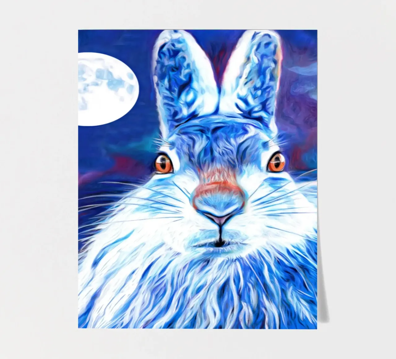 Young Mountain Hare sticker sheet by goddess art