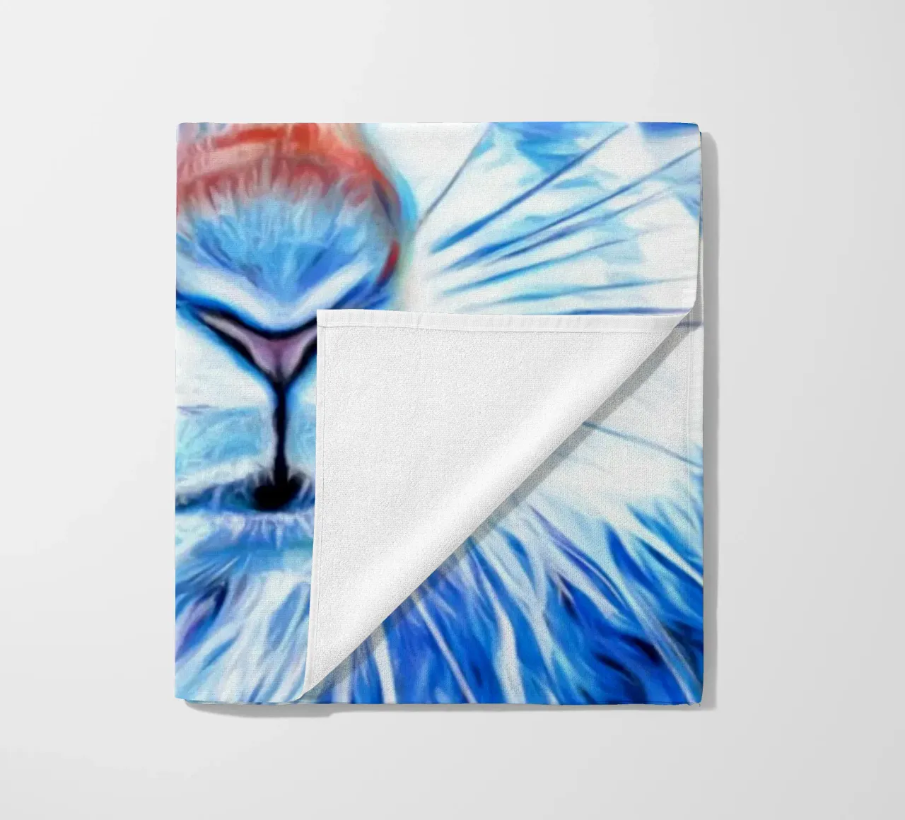 Young Mountain Hare beach towel by goddess art
