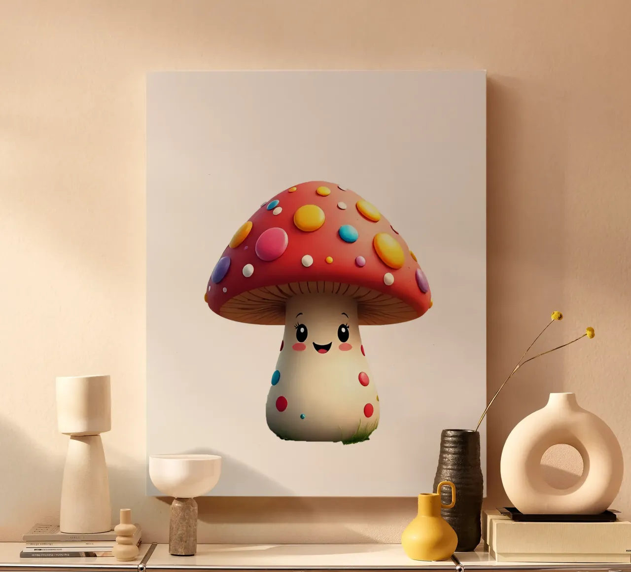 Mushroom_3a canvas by Tierisch bunt by LK