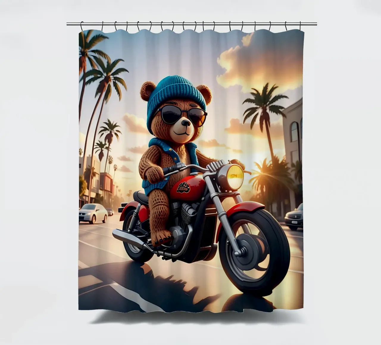 Stile_orso_A_1 tenda da doccia da Tierisch bunt by LK
