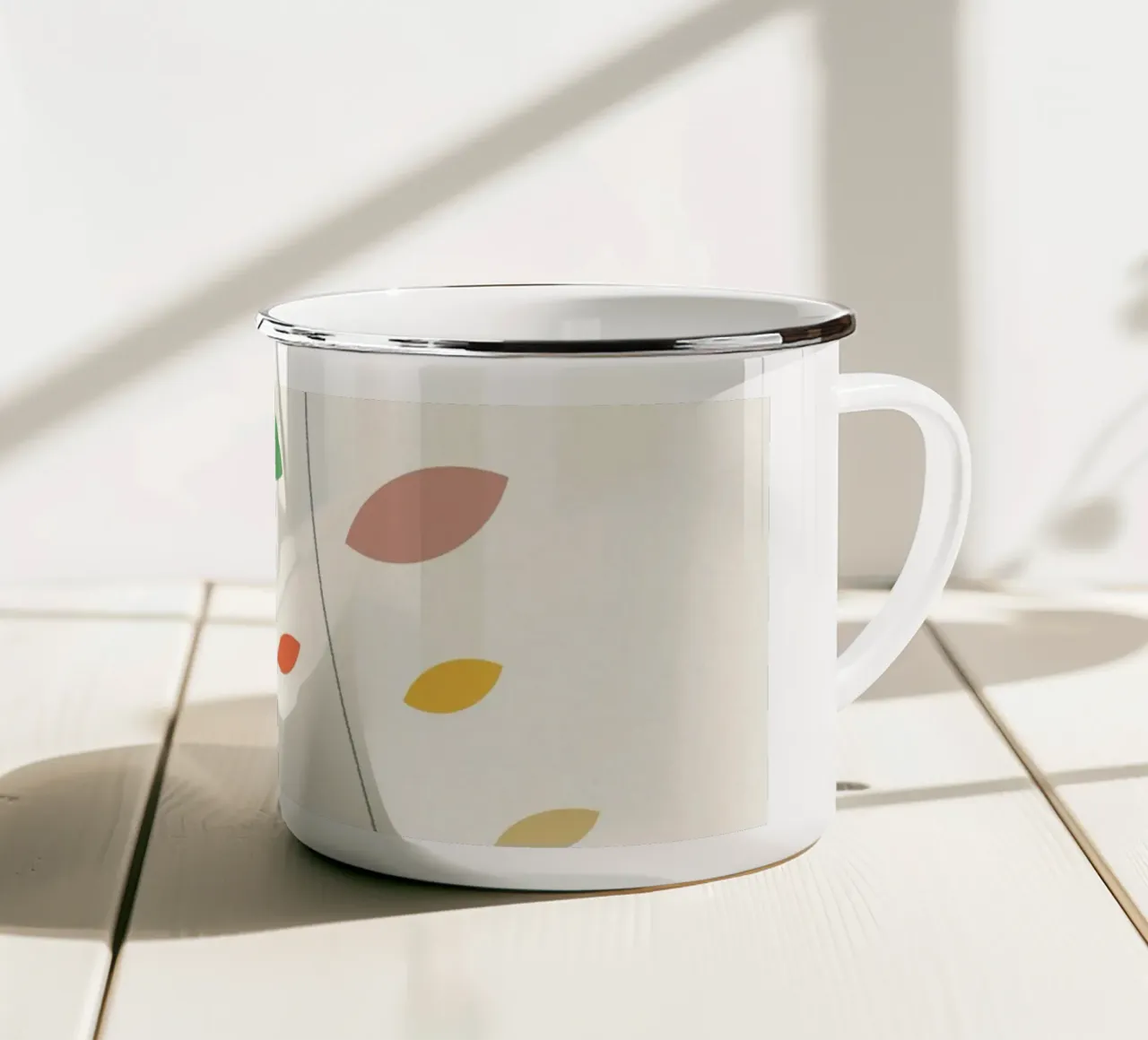 HAPPY TO SEE YOU tazza in smalto da natural neutral