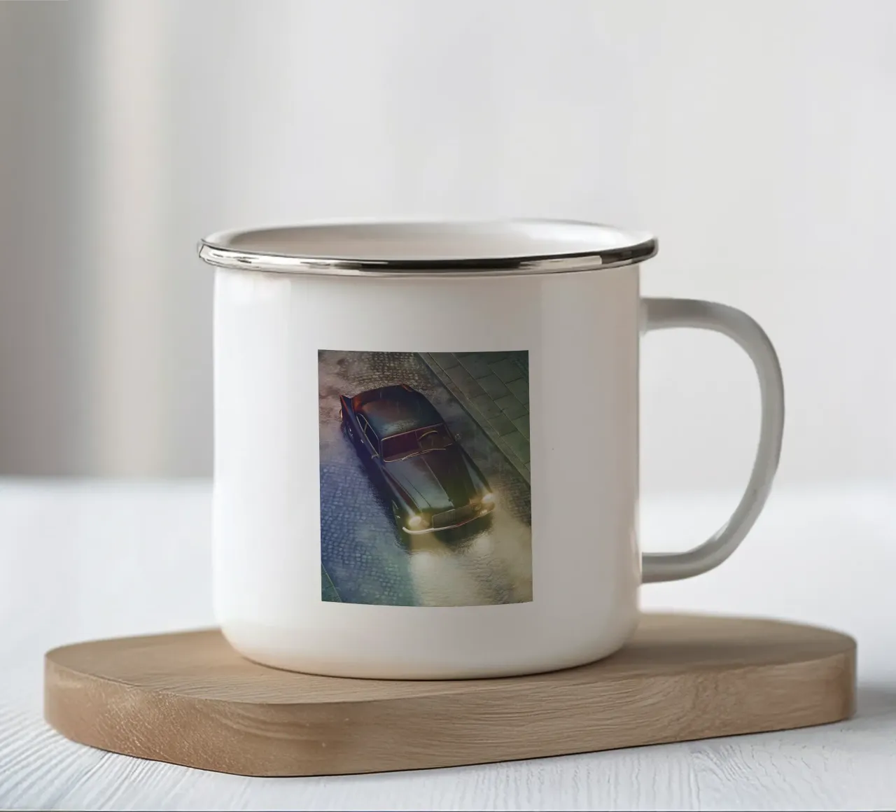 Auto d'epoca tazza in smalto da CAR EDITION