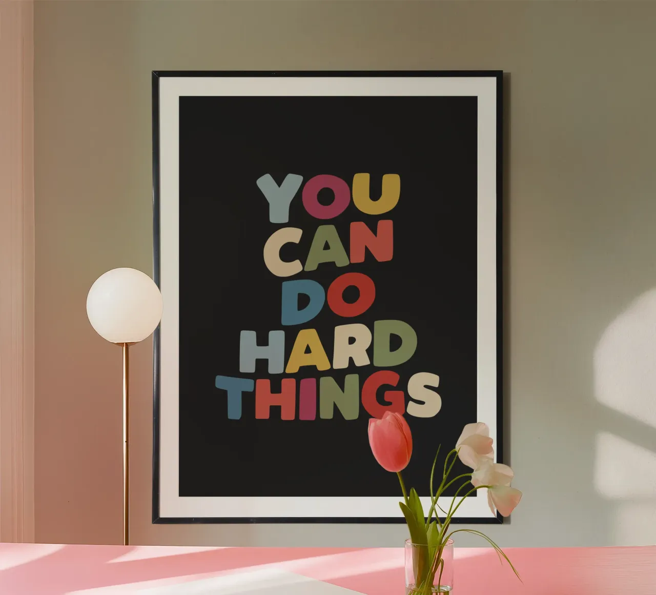 You Can Do Hard Things Motivating Typography Design hahnemühle by THE MOTIVATED TYPE