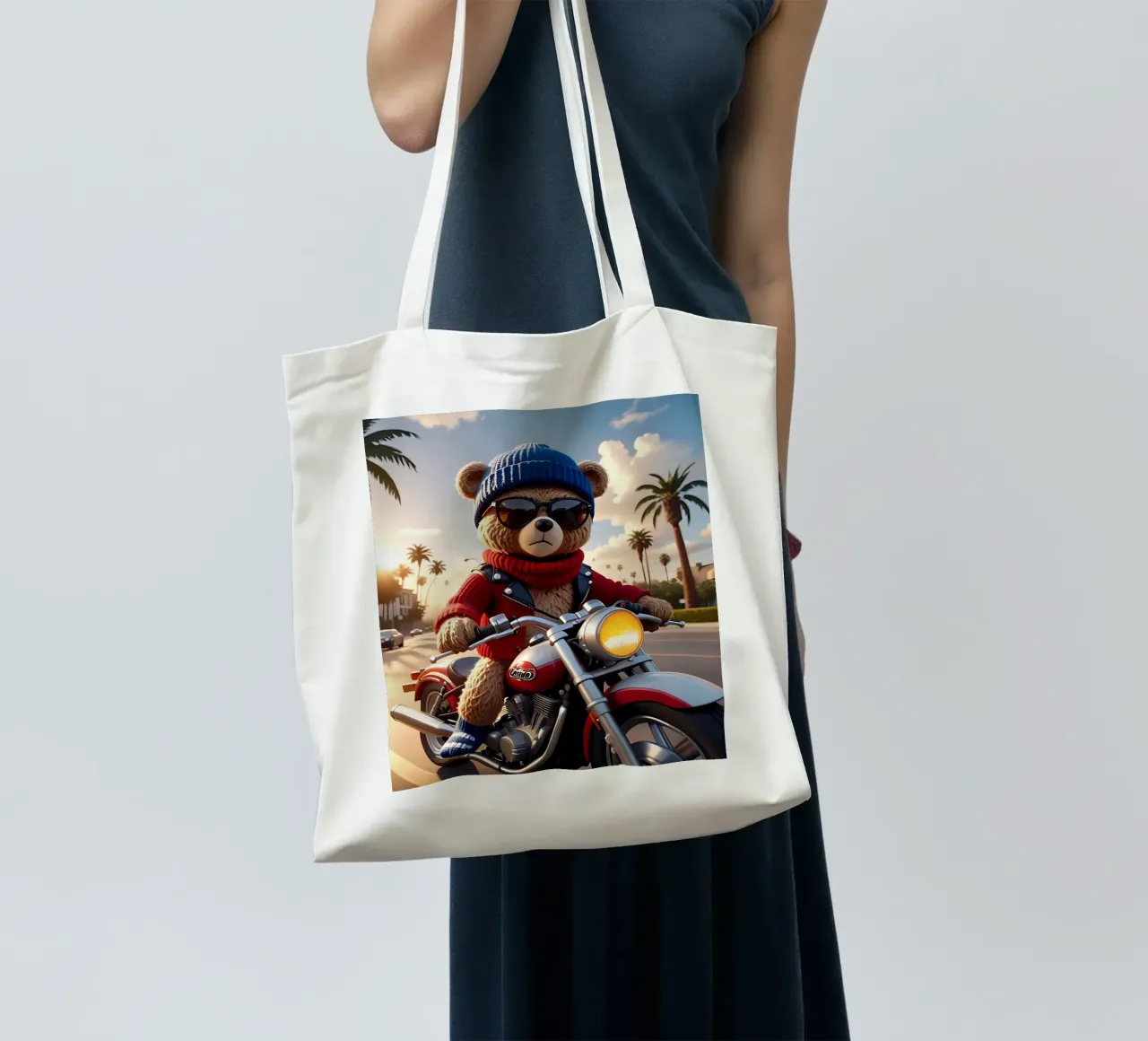 Stile_orso_A_2 borsa in juta da Tierisch bunt by LK