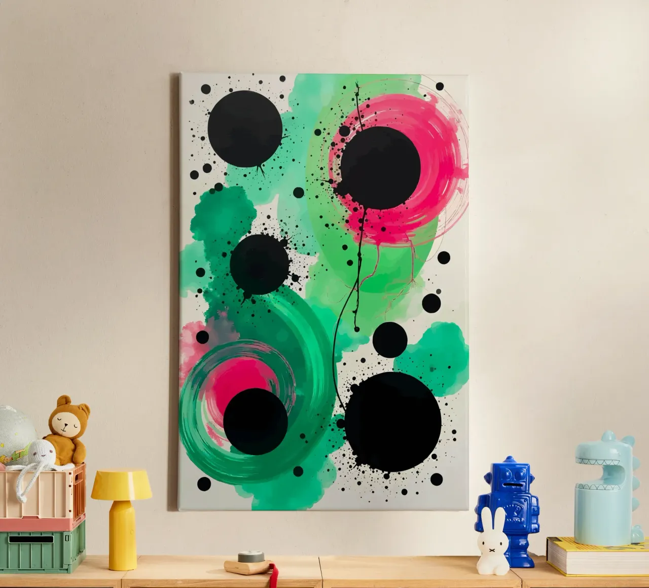 Abstract1004 tela con Cornice a cassetta da WALLART-Peter Lorenz