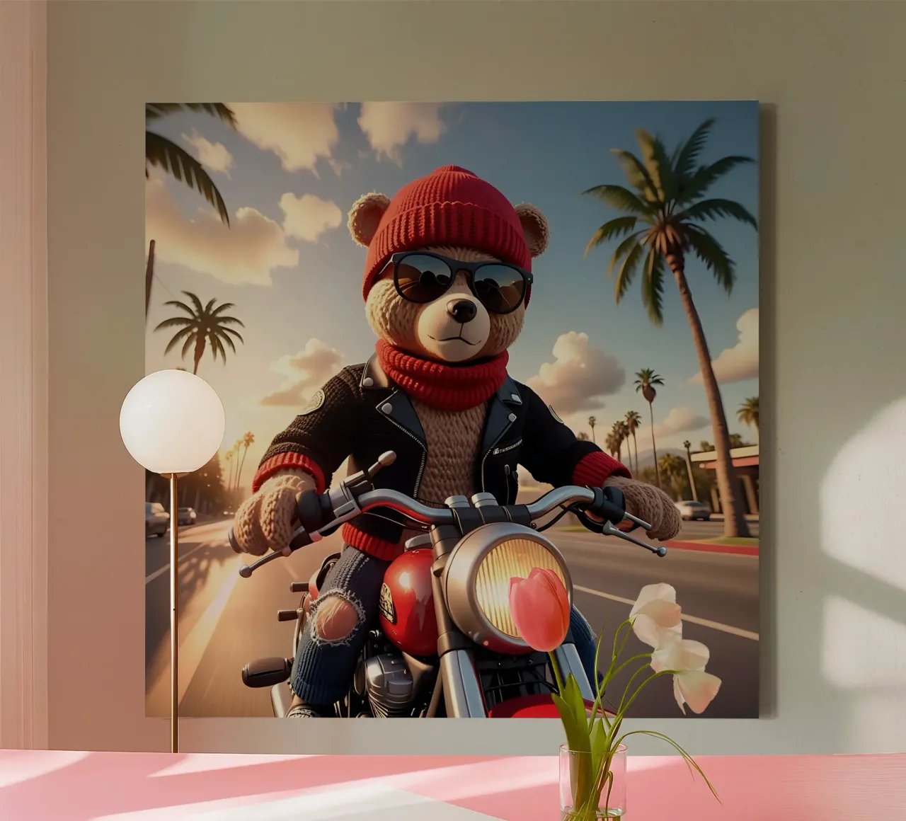Bear_style_A_3 canvas by Tierisch bunt by LK