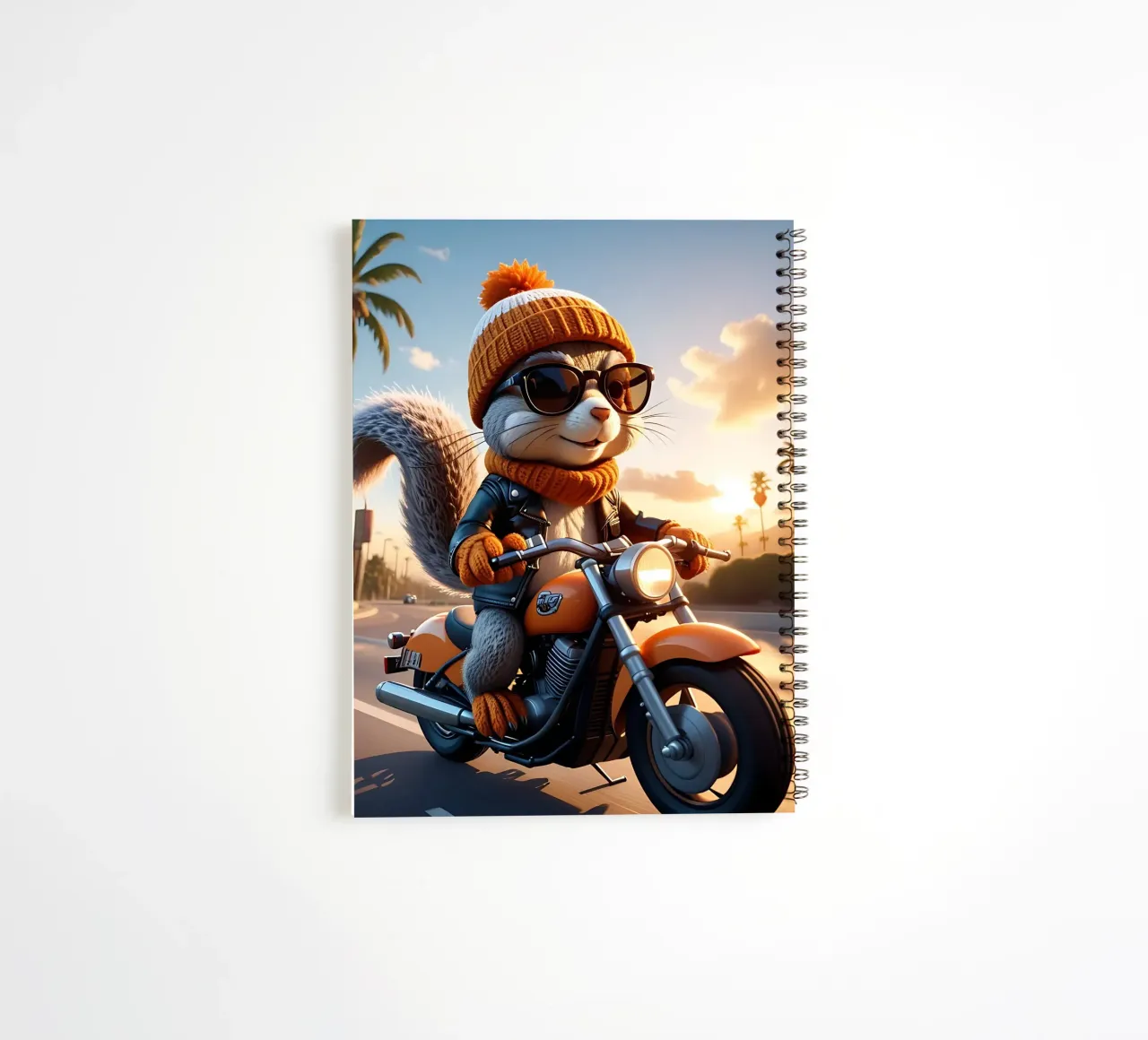 Squirrel_Style_A_1 spiral notebook by Tierisch bunt by LK