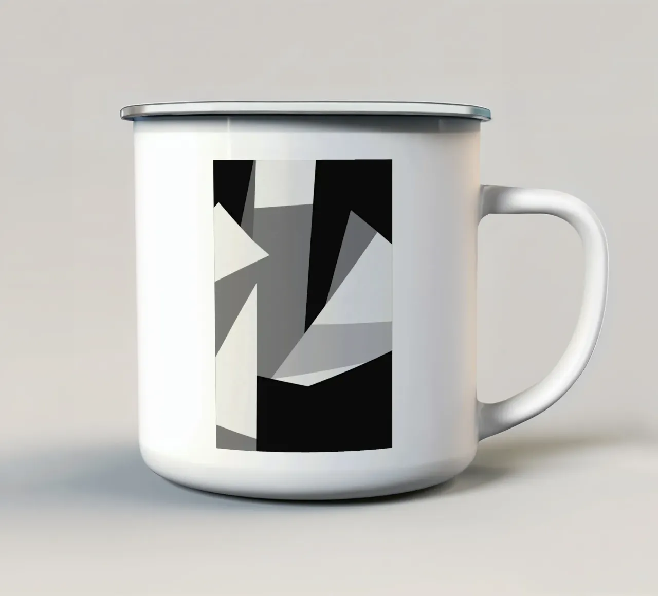 Forme geometriche astratte #1 tazza in smalto da Little Dean