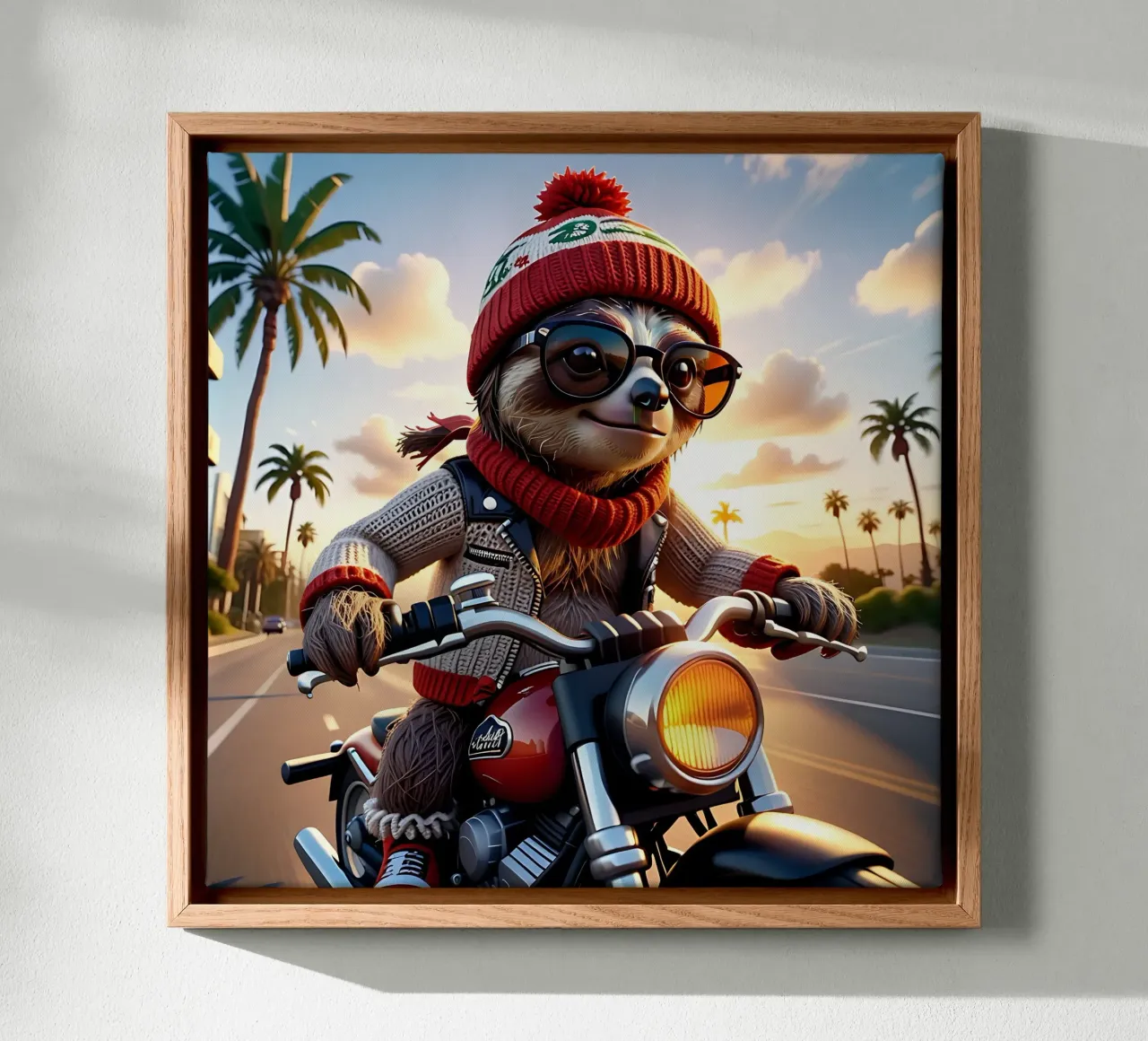 Luiaard_Stijl_A_1 canvas van Tierisch bunt by LK