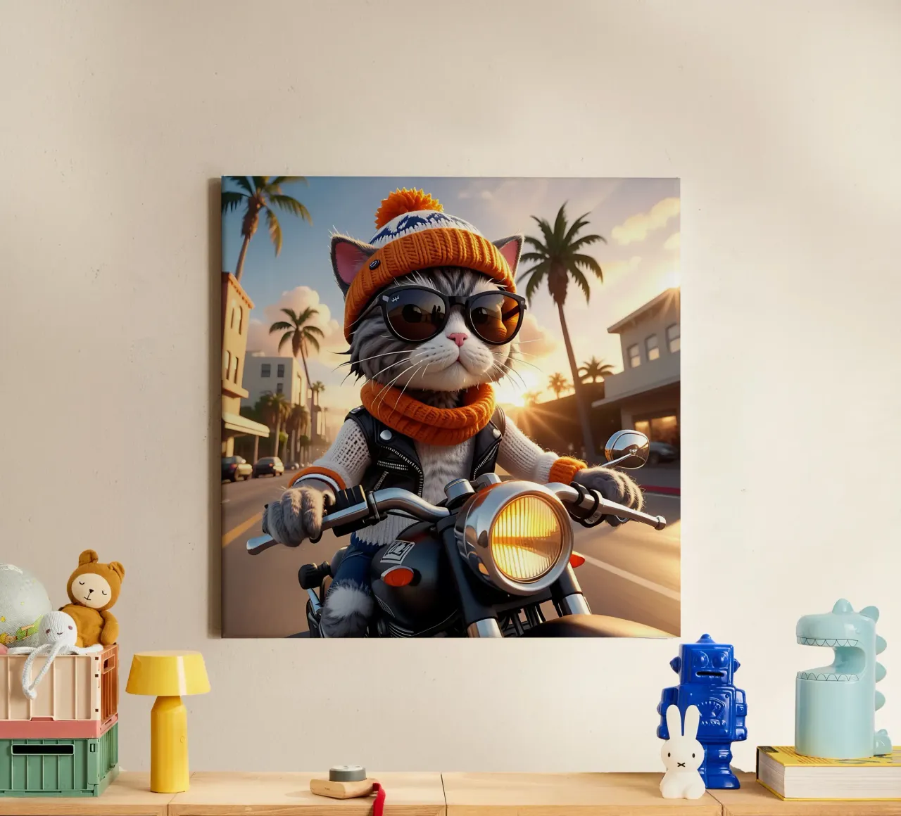 Cat_Style_A_1 canvas by Tierisch bunt by LK