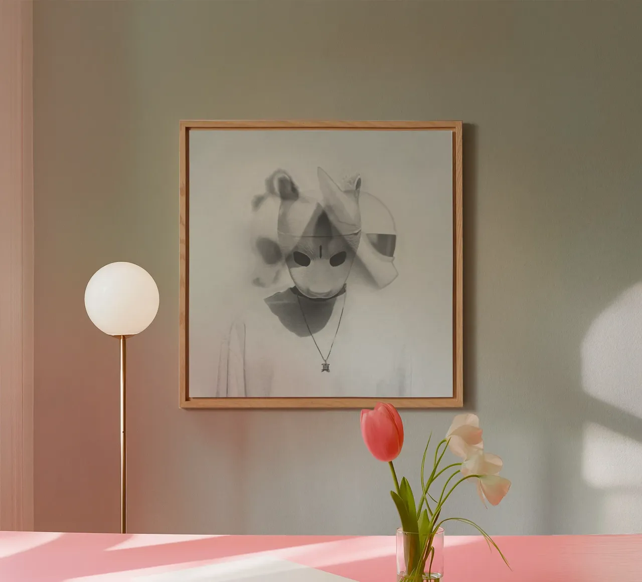 Le tre teste alluminio dibond da Piere art Shops