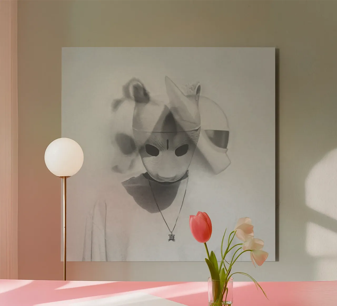 Le tre teste alluminio dibond da Piere art Shops