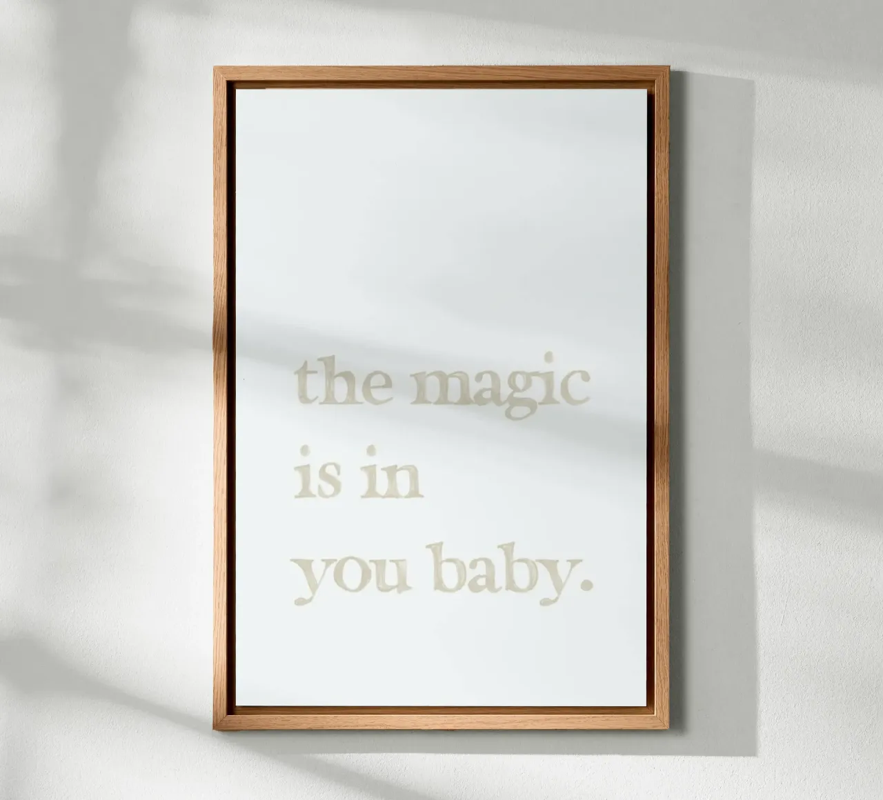 The Magic is You tela con Cornice a cassetta da KRUTH DESIGN