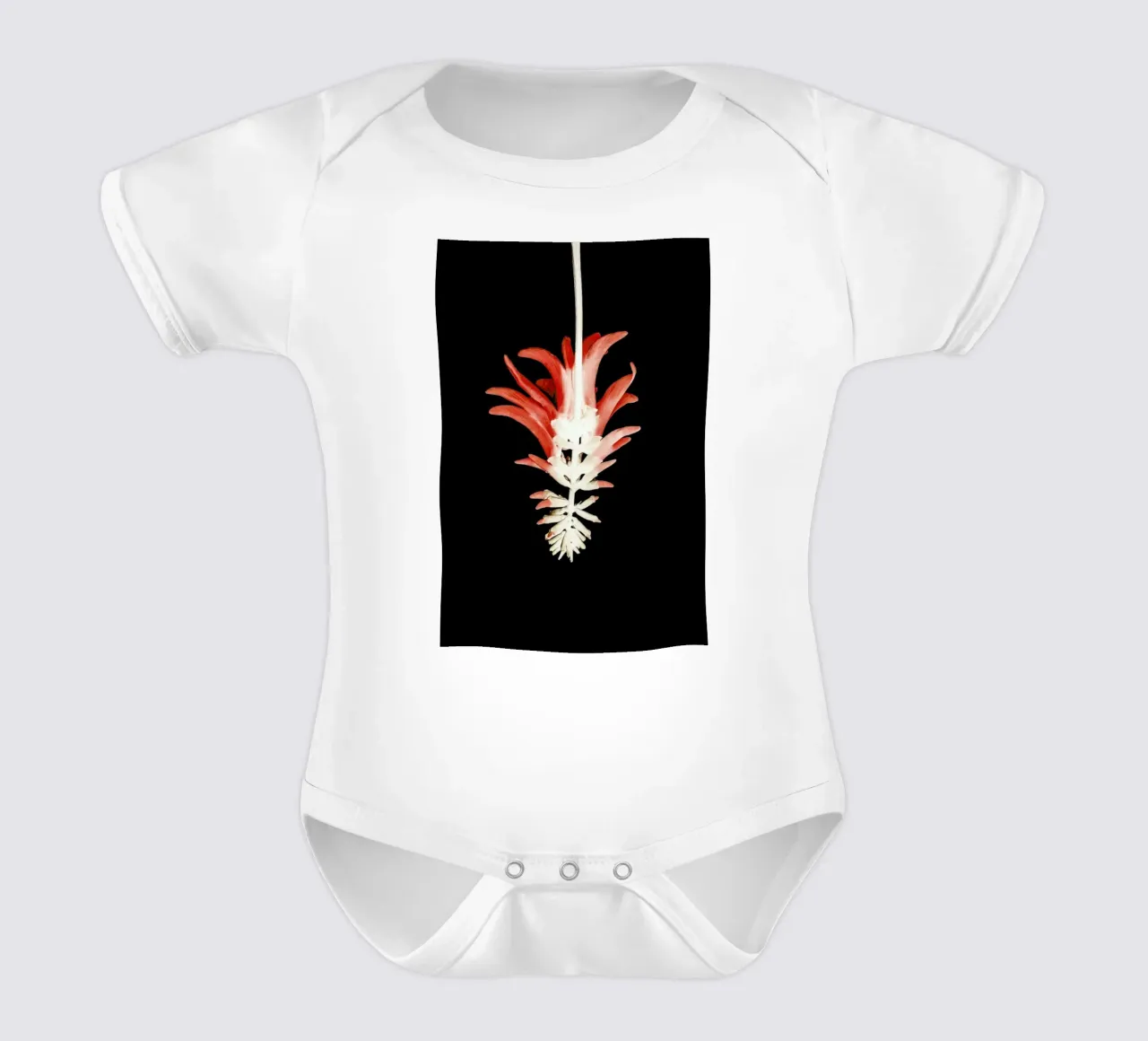 Coral Tree Flower body neonato maniche corte da Shot By Clint