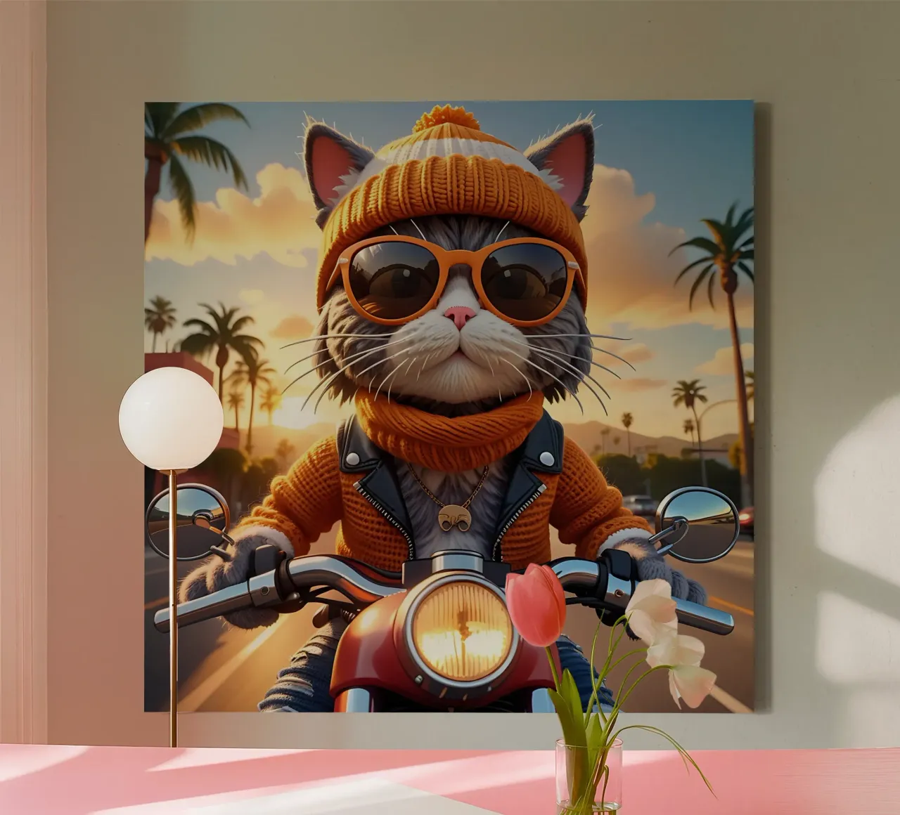 Cat_Style_A_3 canvas by Tierisch bunt by LK