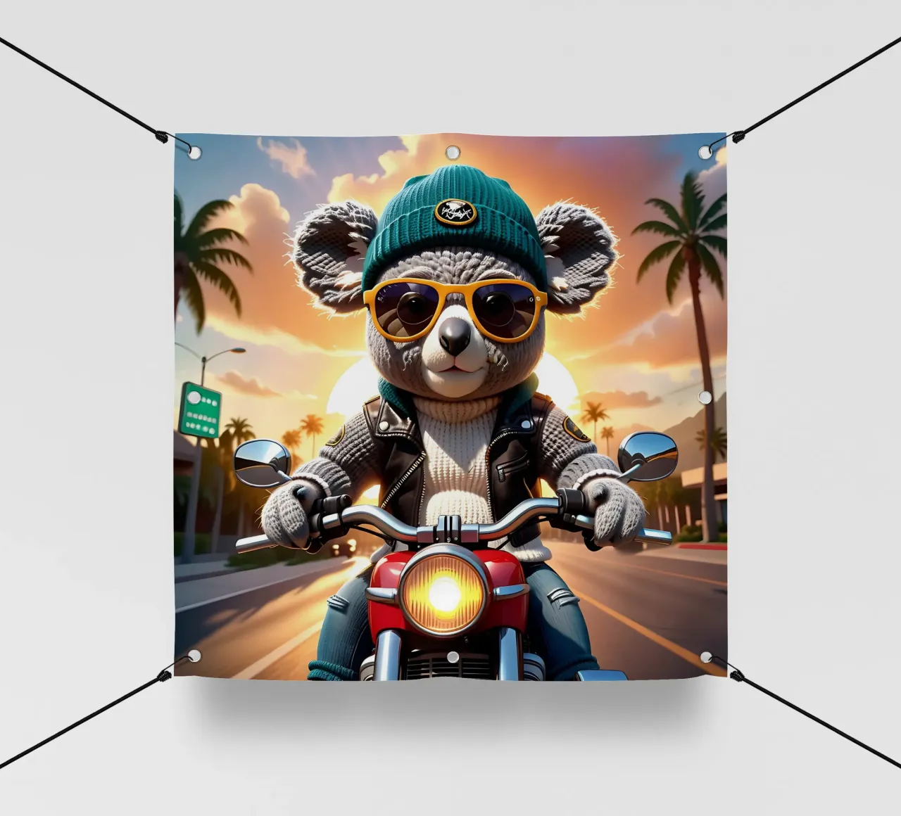 Koala_Style_A_1 telo in pvc da Tierisch bunt by LK