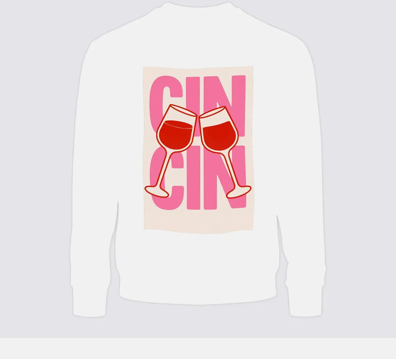 Cin Cin sweatshirt by NORDLICHT DESIGNS