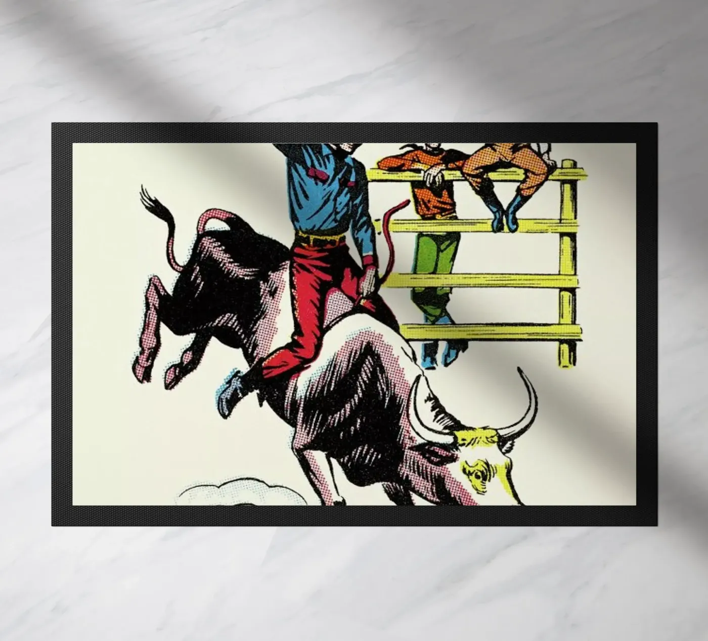 Bull doormat by a Love Supreme