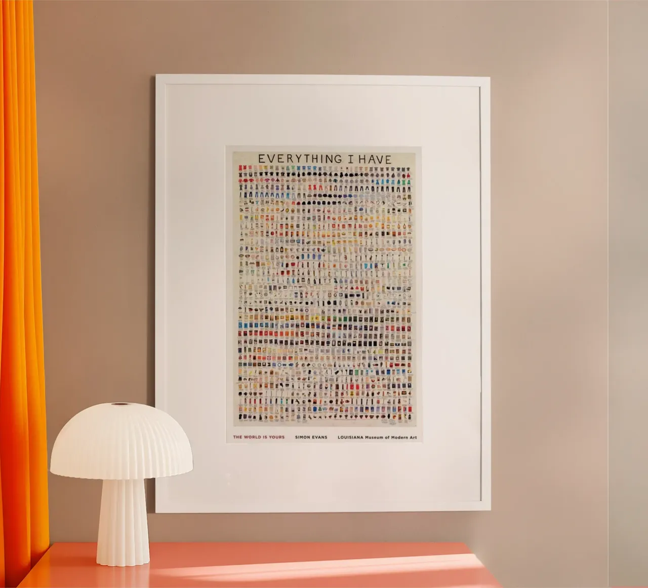 Tutto quello che ho poster con telaio in alluminio da Piere art Shops