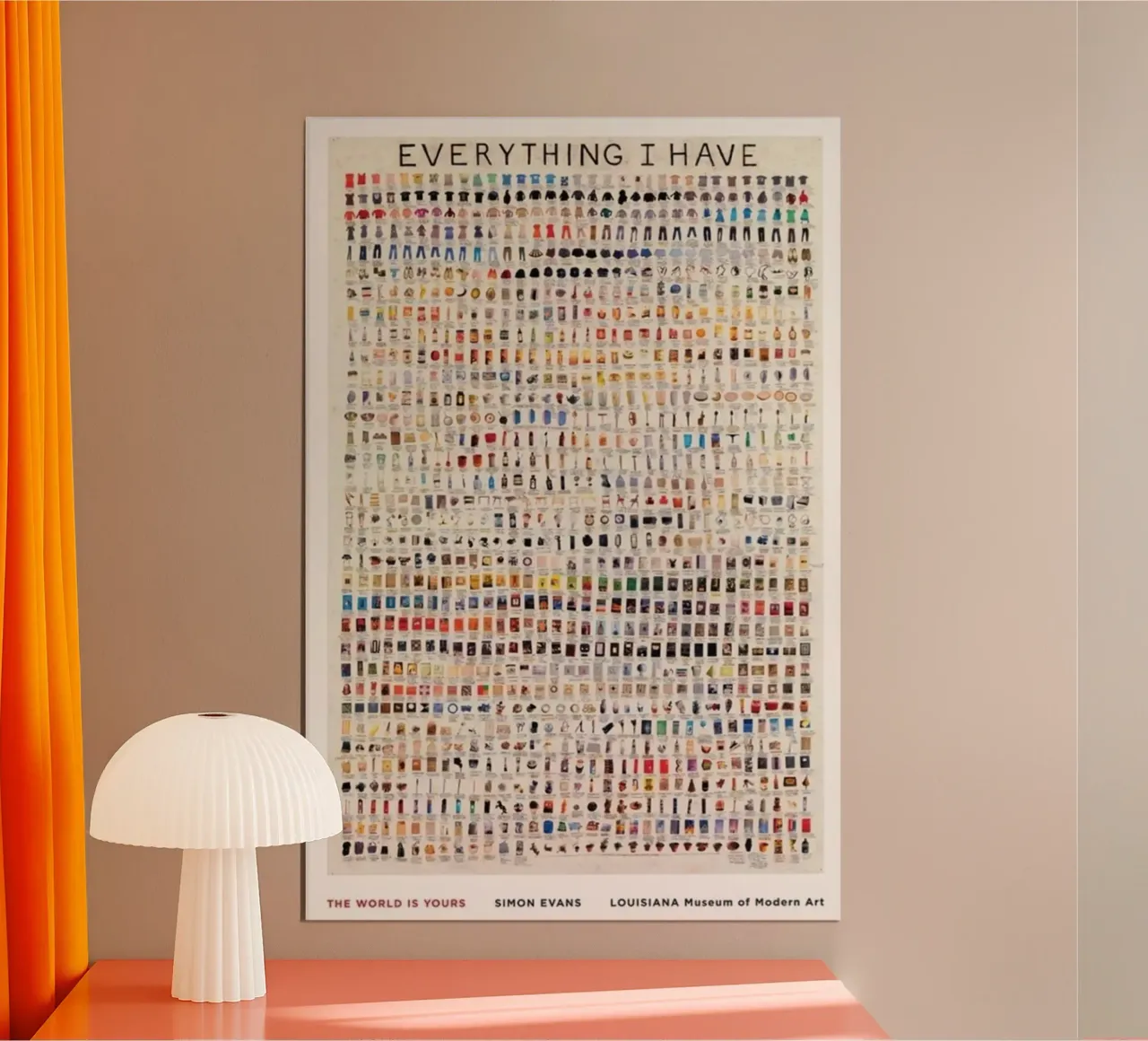 Tutto quello che ho poster con telaio in alluminio da Piere art Shops