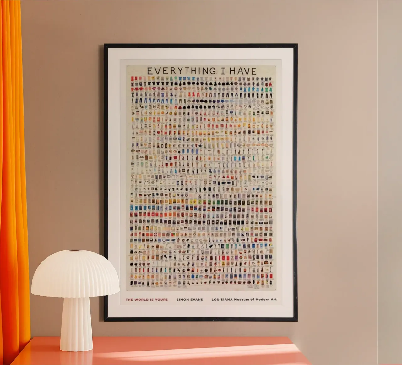 Tutto quello che ho poster con telaio in alluminio da Piere art Shops