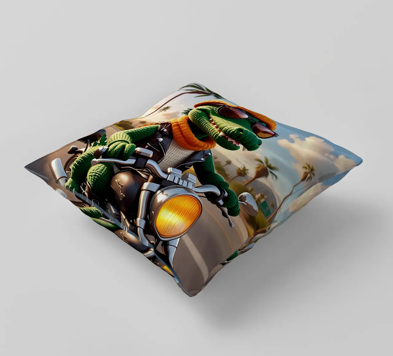 Stile_coccodrillo_A_2 cuscino da Tierisch bunt by LK