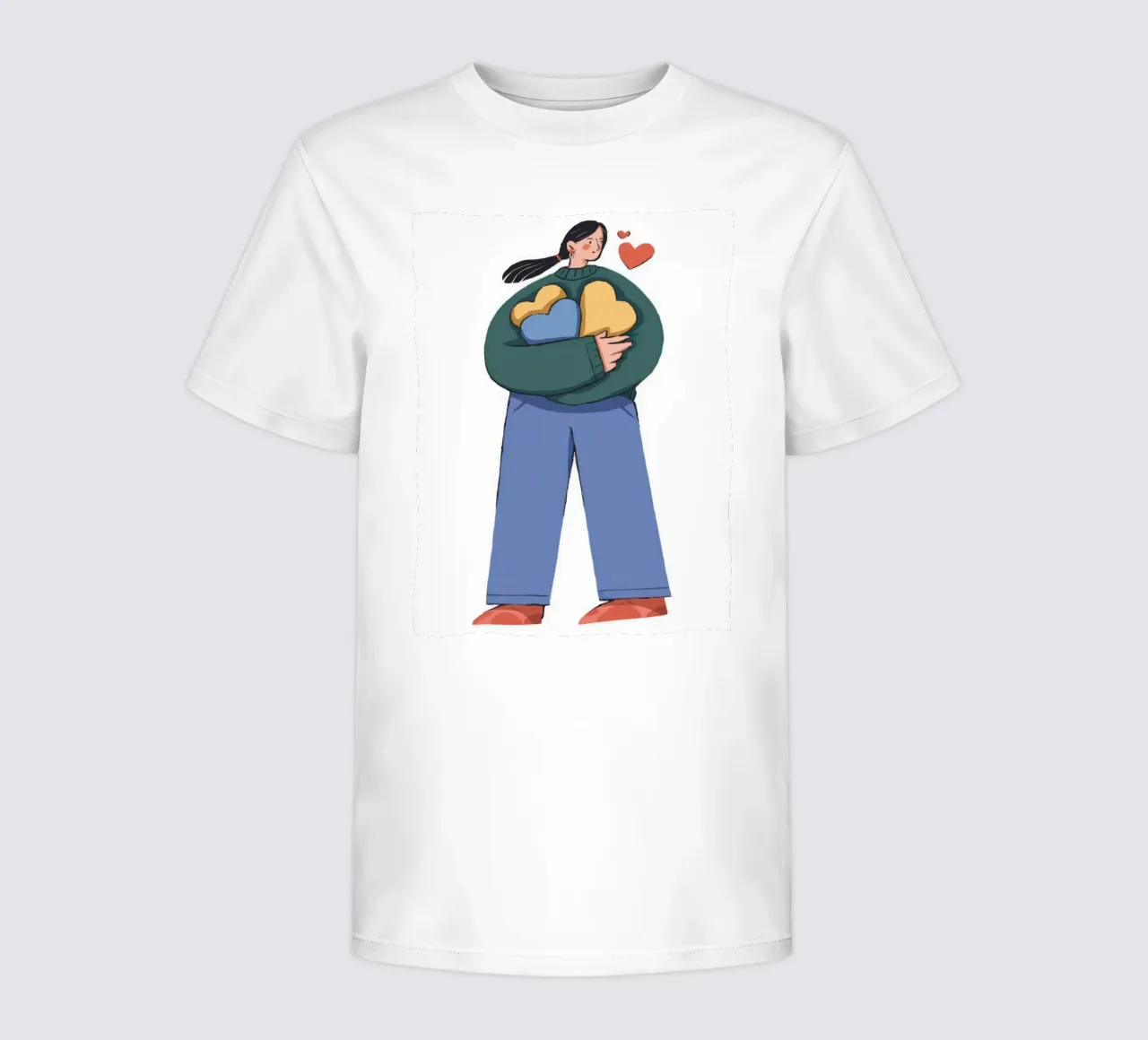 Heartfelt Embrace kids t-shirt by Prism Palette