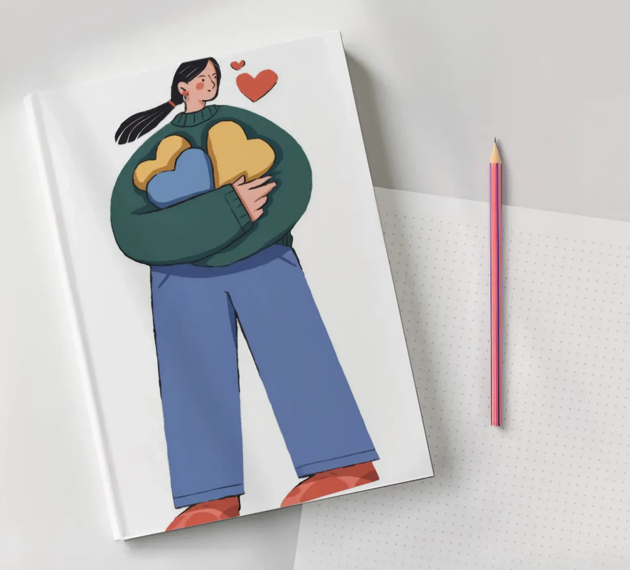 Heartfelt Embrace notebook by Prism Palette