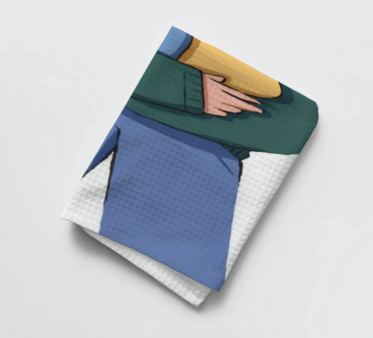 Heartfelt Embrace tea towel by Prism Palette