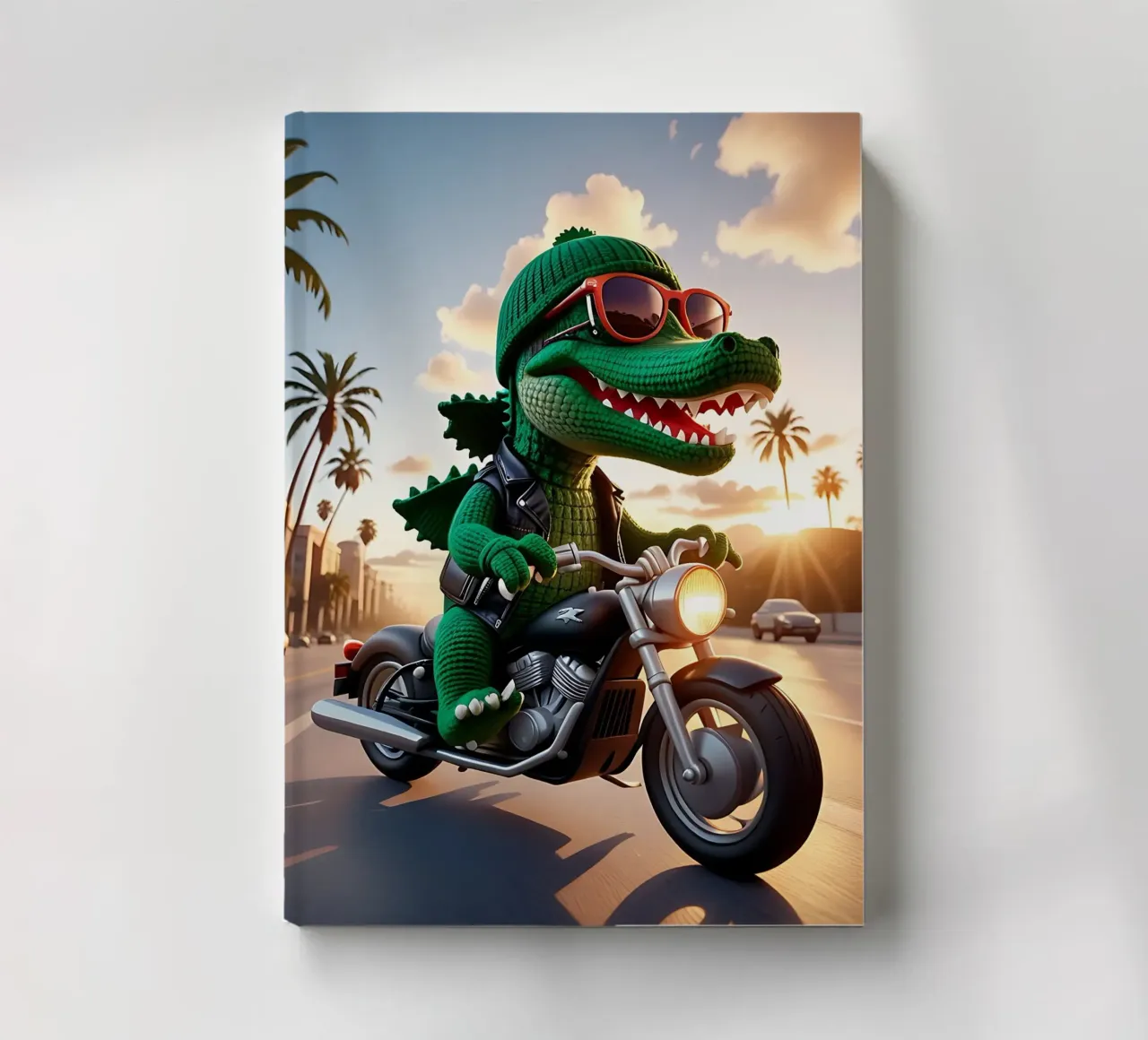 Crocodile_style_A_3 notebook by Tierisch bunt by LK