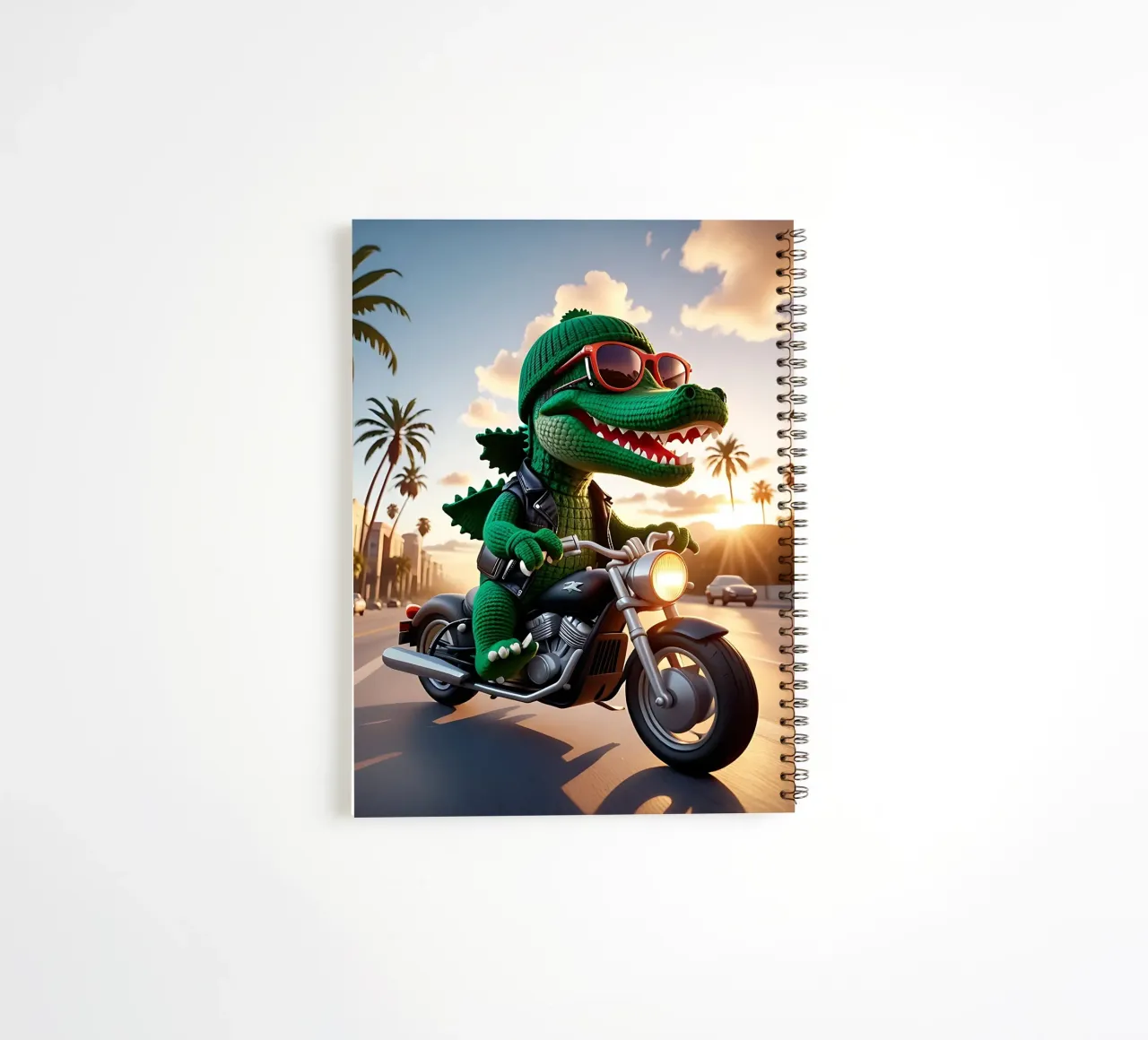 Crocodile_style_A_3 spiral notebook by Tierisch bunt by LK